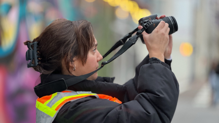 Photographing Scene at Site Inspection