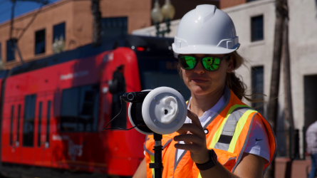 Recording sounds at site inspection