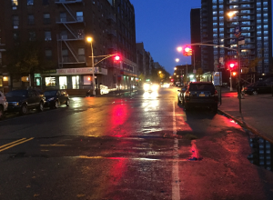 wet streets at night